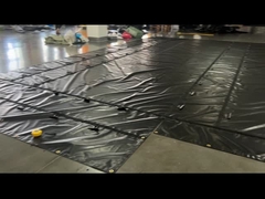 Wasserdichtes Gewebe mit PVC-Beschichtung, schwarze Plane aus Stahl für Flachbettwagen